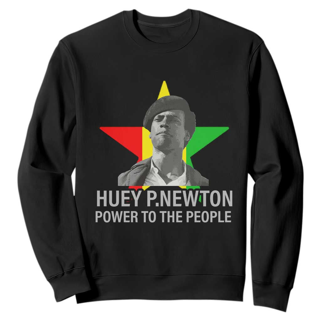 Huey P.Newton Power To The People Sweatshirt Black Panther Party Black History TS11