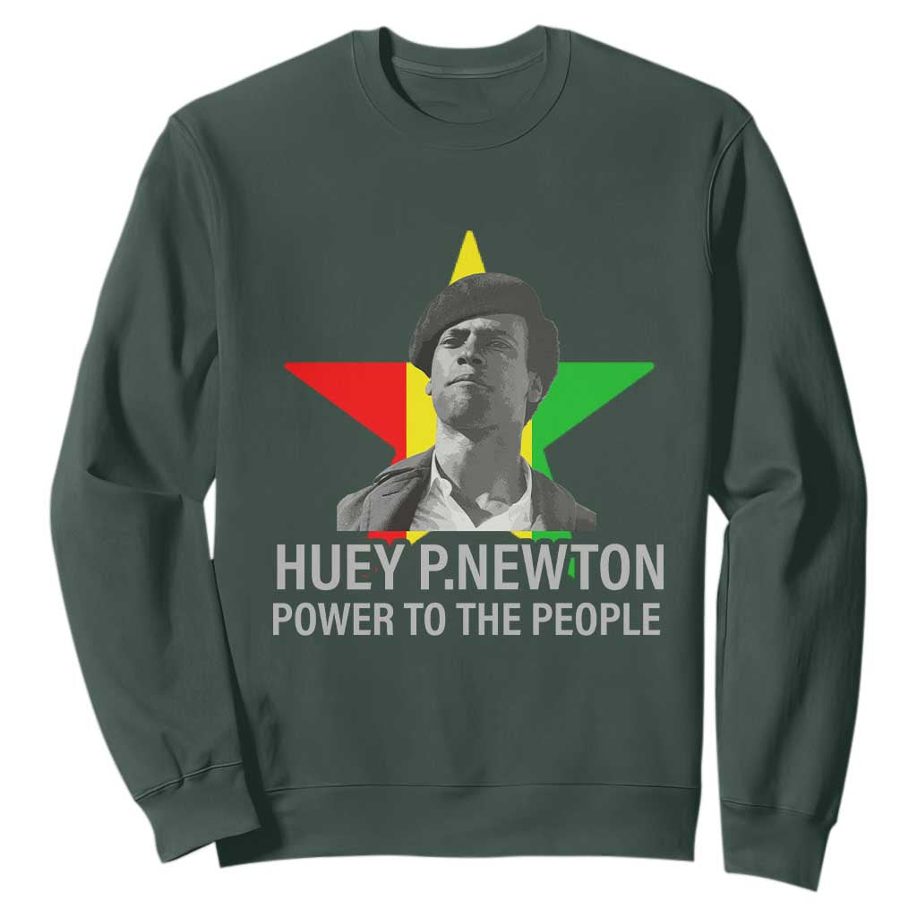Huey P.Newton Power To The People Sweatshirt Black Panther Party Black History TS11