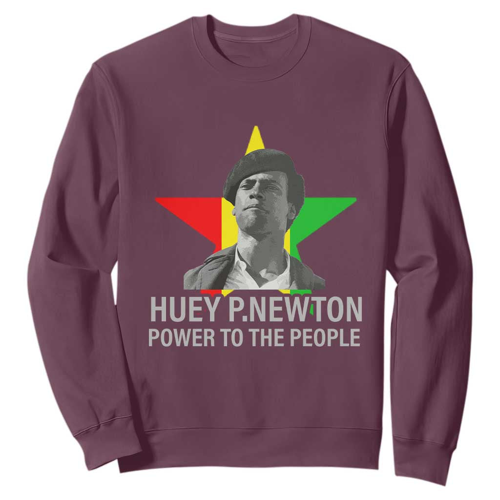 Huey P.Newton Power To The People Sweatshirt Black Panther Party Black History TS11