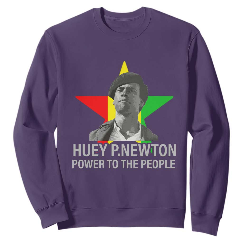 Huey P.Newton Power To The People Sweatshirt Black Panther Party Black History TS11