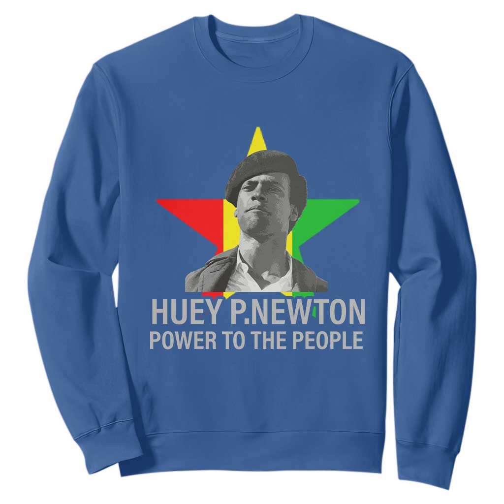 Huey P.Newton Power To The People Sweatshirt Black Panther Party Black History TS11