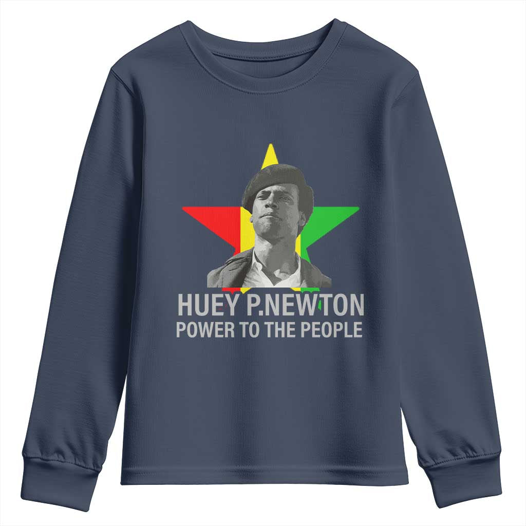 Huey P.Newton Power To The People Youth Sweatshirt Black Panther Party Black History TS11