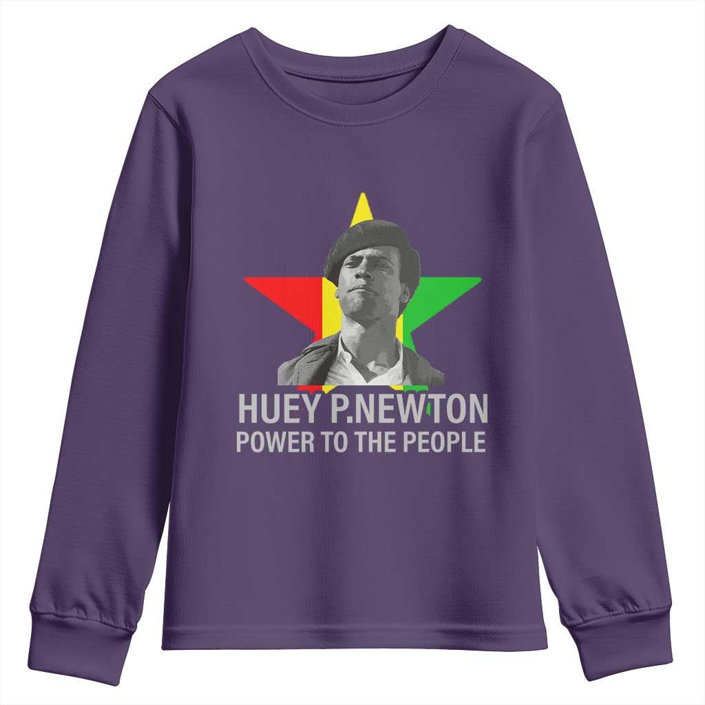 Huey P.Newton Power To The People Youth Sweatshirt Black Panther Party Black History TS11