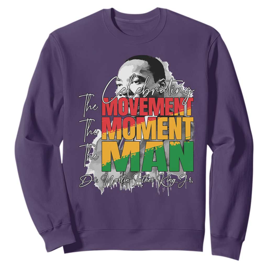 Martin Luther King Jr Sweatshirt Celebrating The Movement Moment The Man TS11