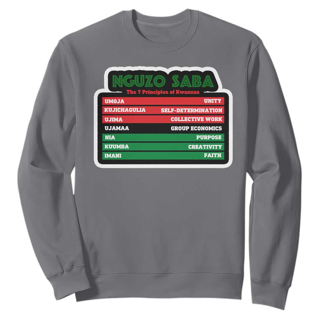 Nguzo Saba The 7 Principles Of Kwanzaa African American Sweatshirt TS11