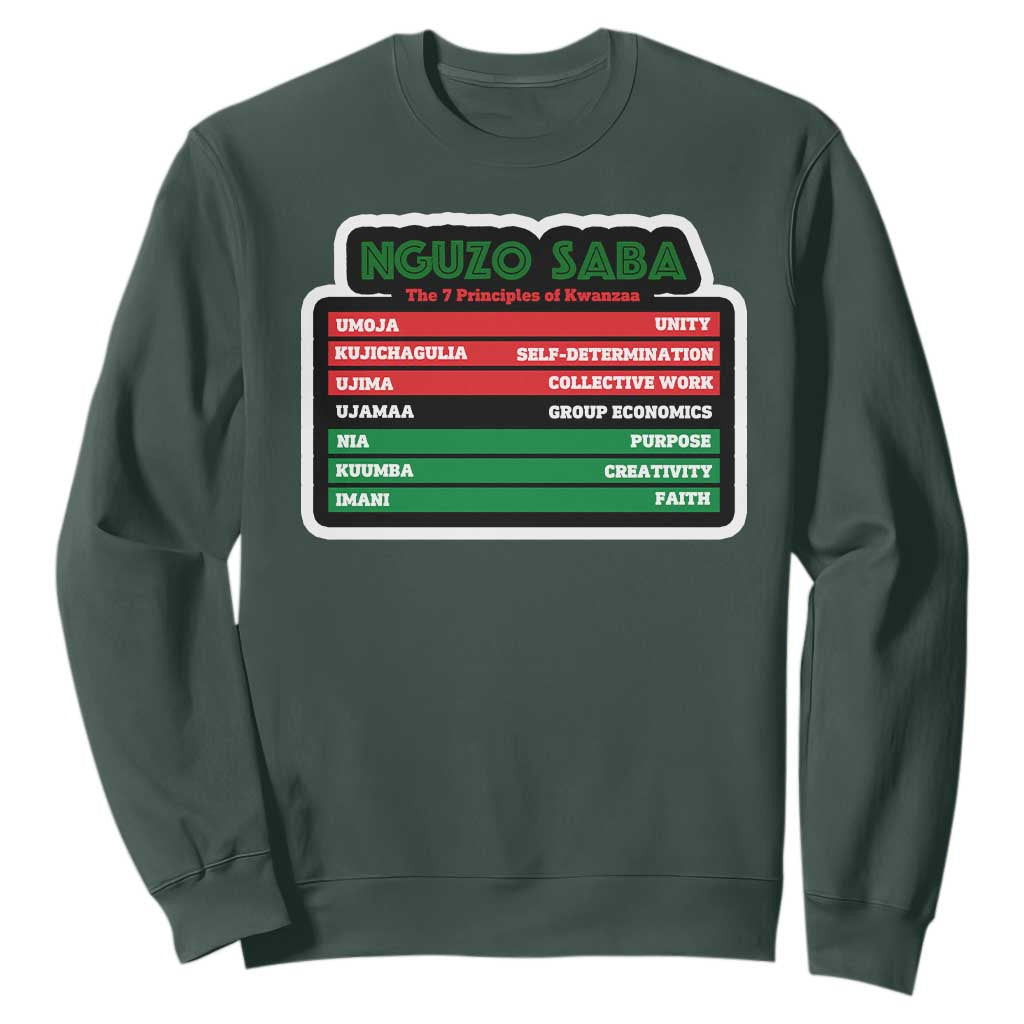 Nguzo Saba The 7 Principles Of Kwanzaa African American Sweatshirt TS11