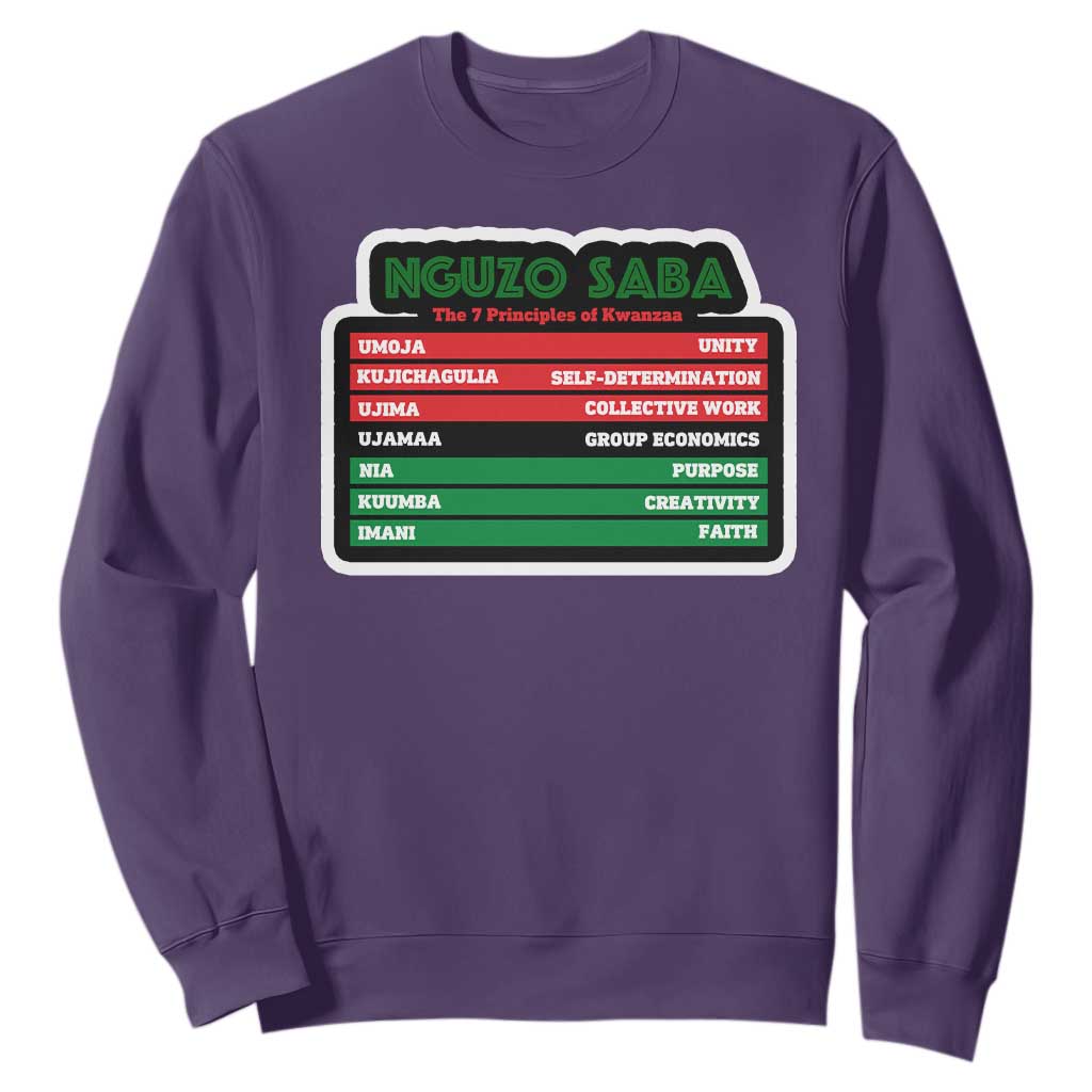 Nguzo Saba The 7 Principles Of Kwanzaa African American Sweatshirt TS11