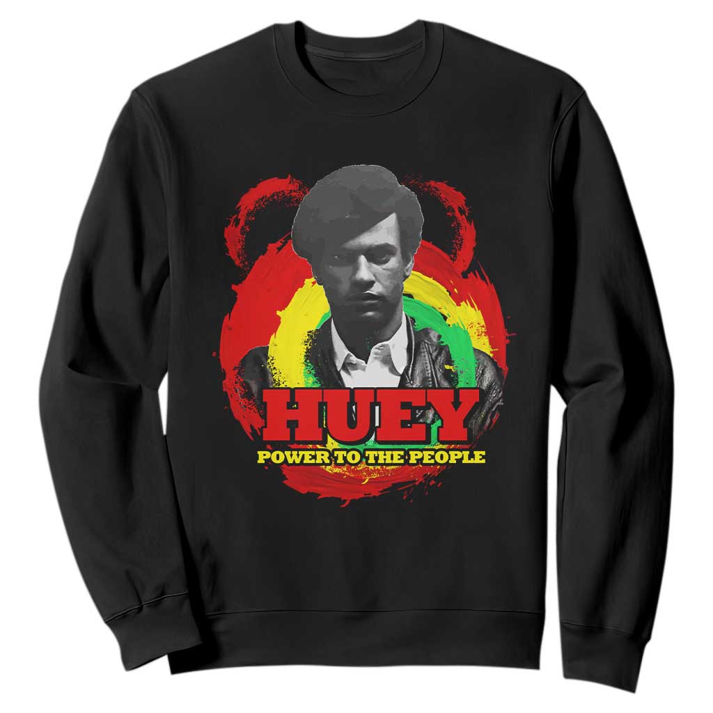 Huey P Newton Sweatshirt Power To The People Black History TS11