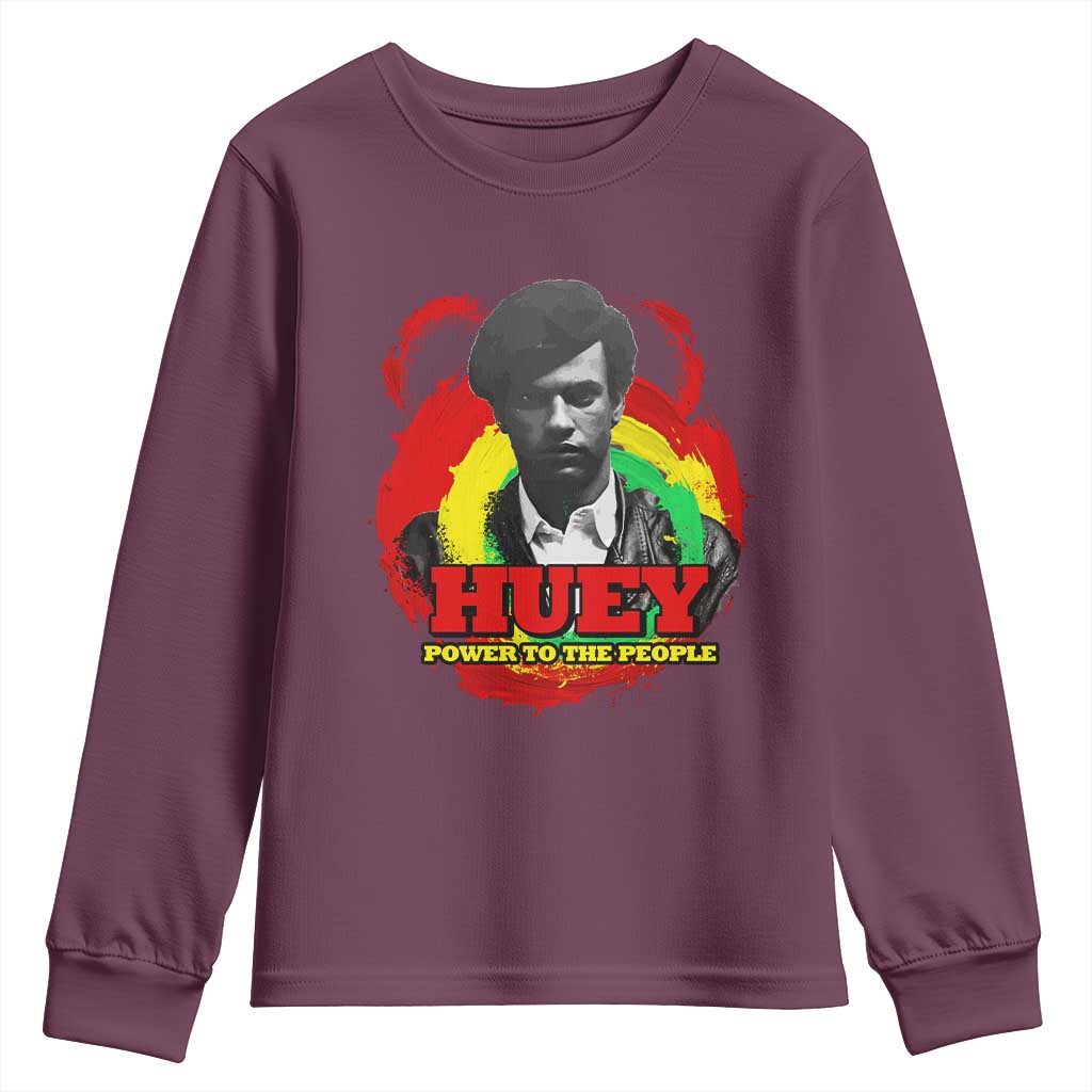 Huey P Newton Youth Sweatshirt Power To The People Black History TS11
