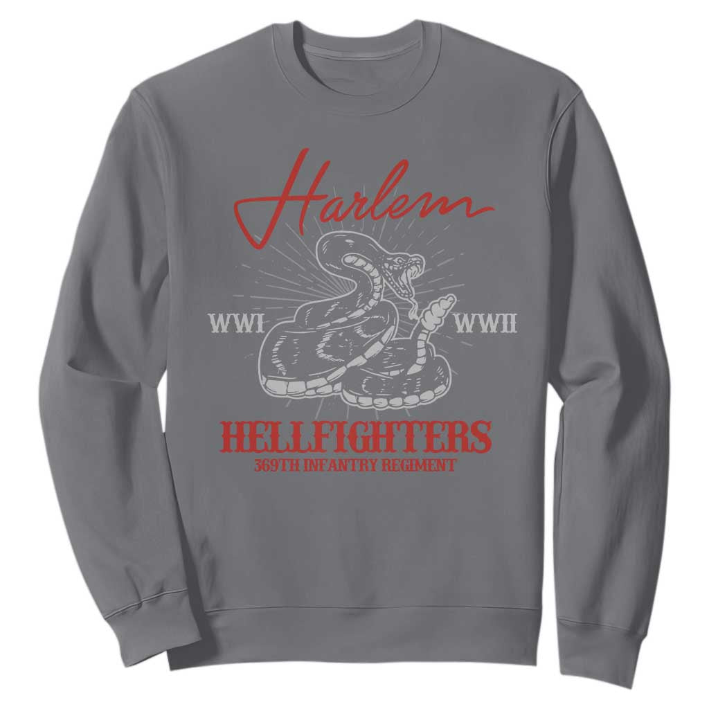 Harlem Hellfighters Sweatshirt 369th Infantry Regiment Snake Black History Month TS11