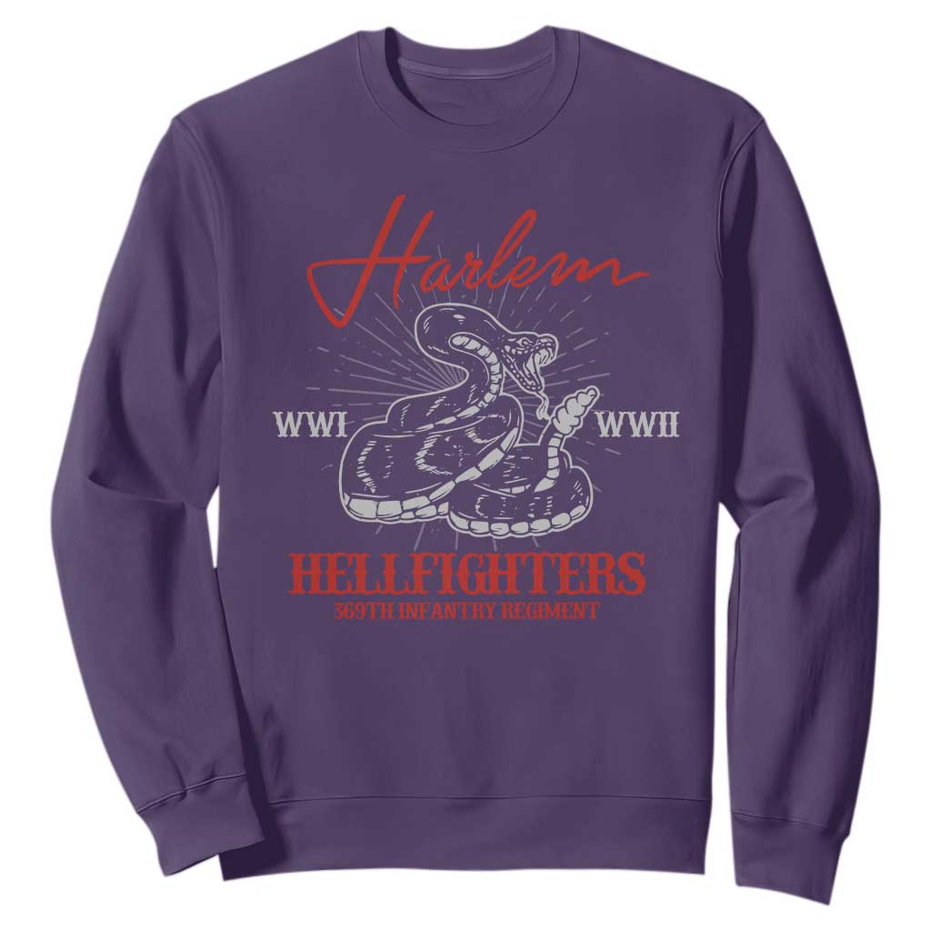 Harlem Hellfighters Sweatshirt 369th Infantry Regiment Snake Black History Month TS11