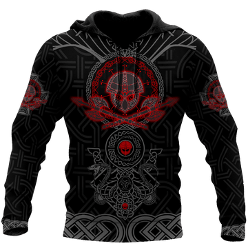 Viking Clothing Valhalla Awaits Hoodie RLT12