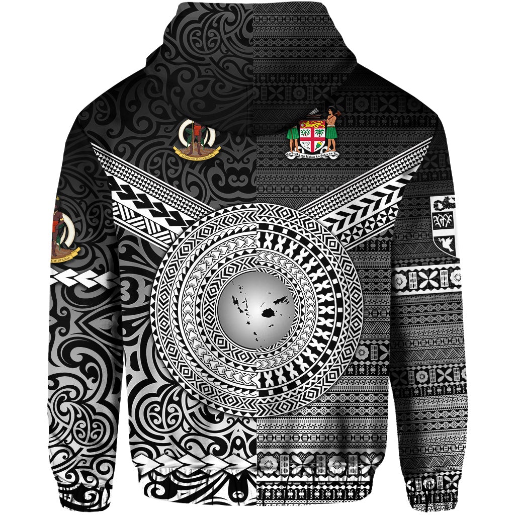 Vanuatu Fiji Zip Hoodie Together Black LT8