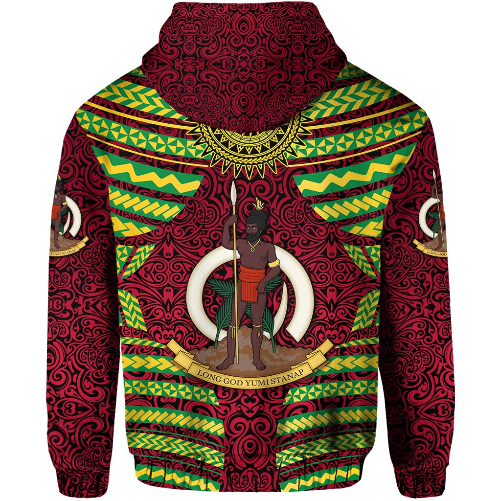 Vanuatu Special Independence Anniversary Hoodie Creative Style Red LT8