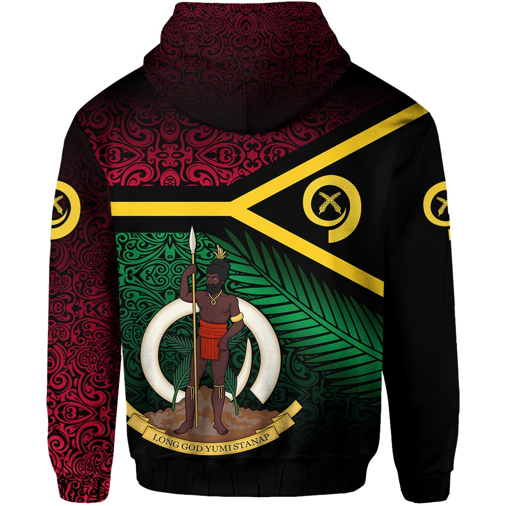 Vanuatu Special Independence Anniversary Hoodie Original Flag Style LT8