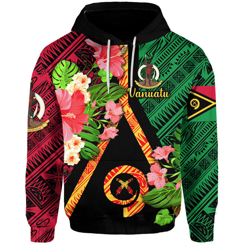 Vanuatu Hoodie Independence Be Proud Vanuatu Flag LT8