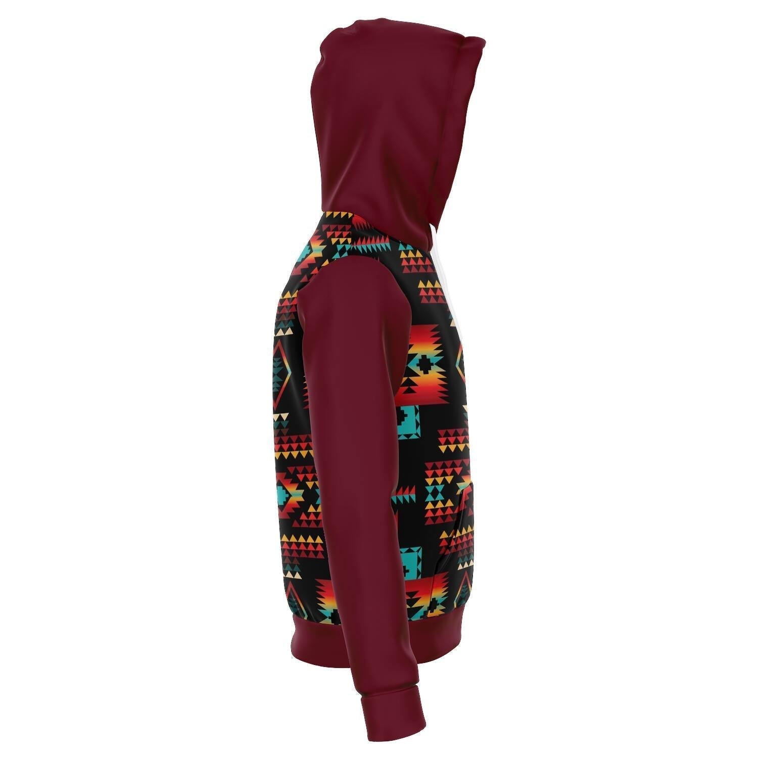 Red Plum Native Tribes Pattern Native American All Over Hoodie LT10